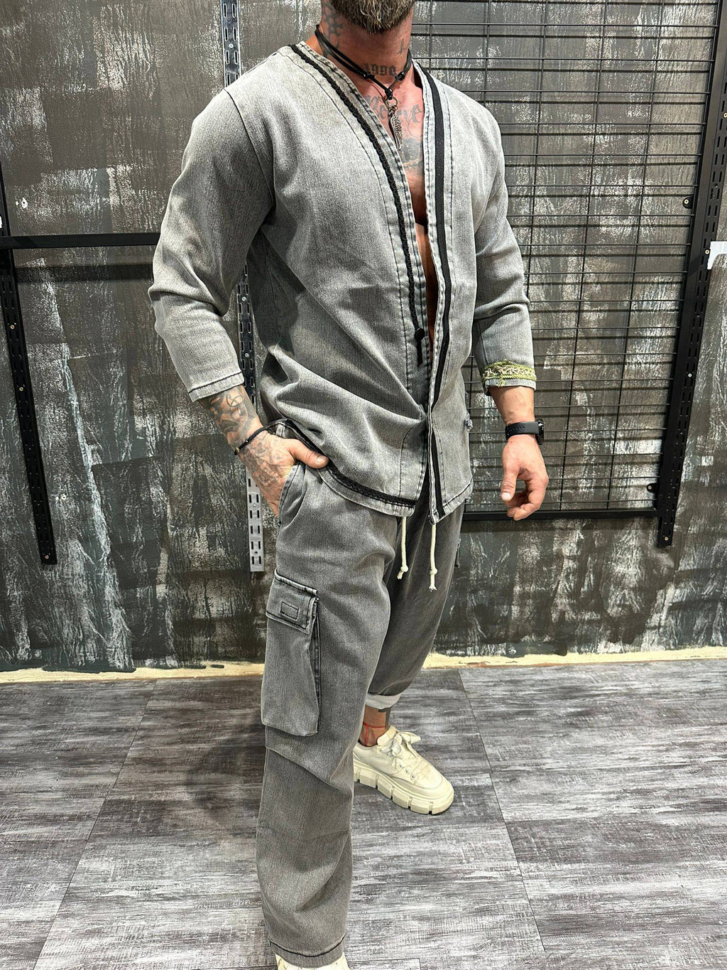 MEN'S BOHEM  ITALIAN STYLE  JACKET